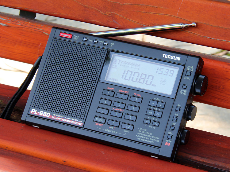 tecsun/德生pl-680二次变频全波段数字调谐立体声收音机调频中波.