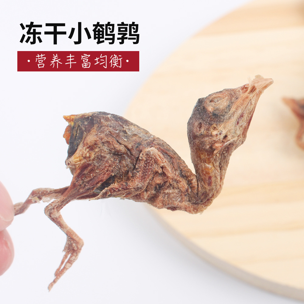 冻干小鹌鹑宠物猫咪零食增肥幼猫吃鸟干营养蛋黄鸡小胸肉主食用品