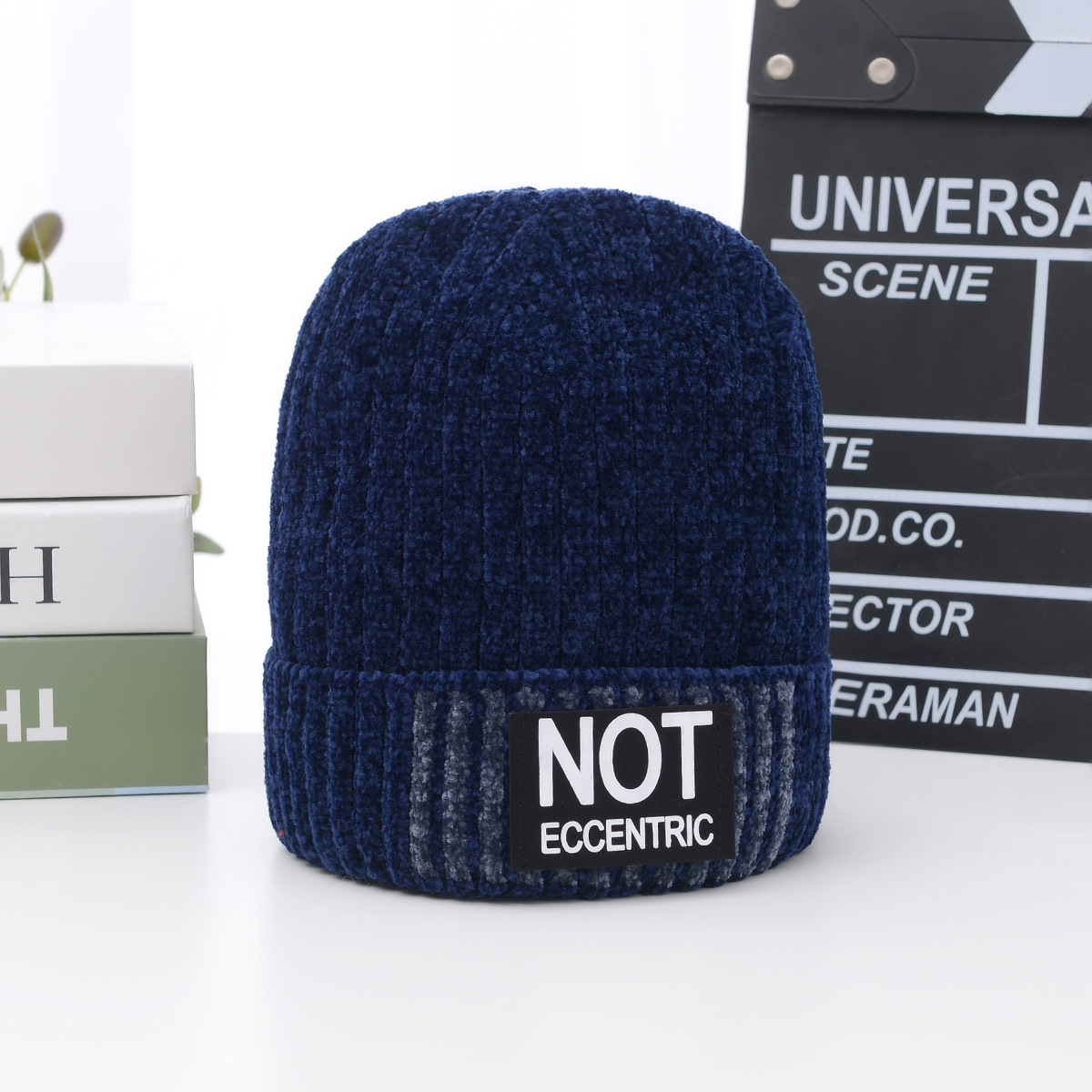 冬季男士帽子滑雪保暖加绒加厚毛线帽防寒雪尼尔棉户外骑车针织帽