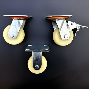 脚轮万向轮尼龙轮重型轮 工业轮加重轮小车轮 定向轮刹车轮转向轮