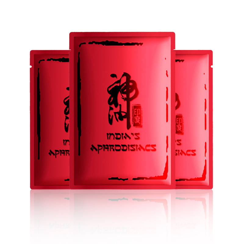 独爱印度神油男用延迟控时湿巾红色外用湿巾成人情趣性用品批发
