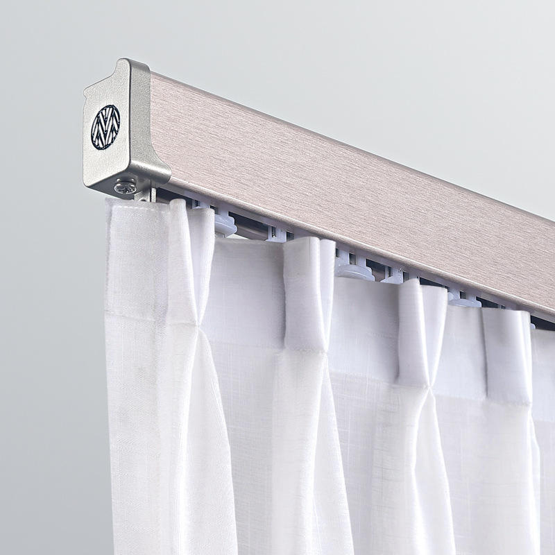 加厚窗帘轨道铝合金窗帘直轨方轨窗帘滑轨客厅卧室飘窗窗帘配件