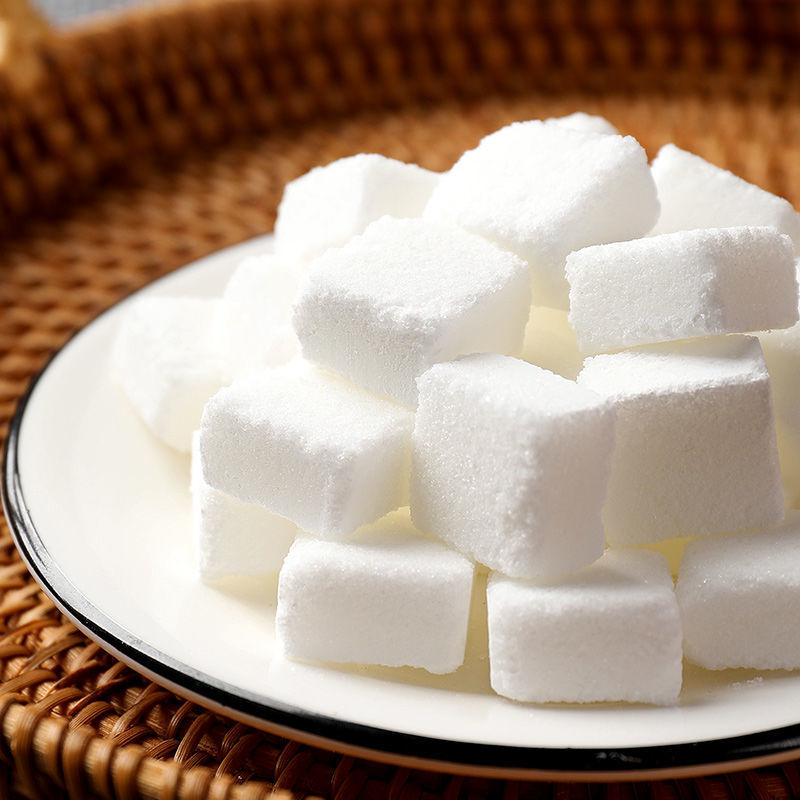 蒲草茶坊方糖块咖啡糖白砂糖纯黑苦咖啡伴侣奶茶调糖块100粒小包