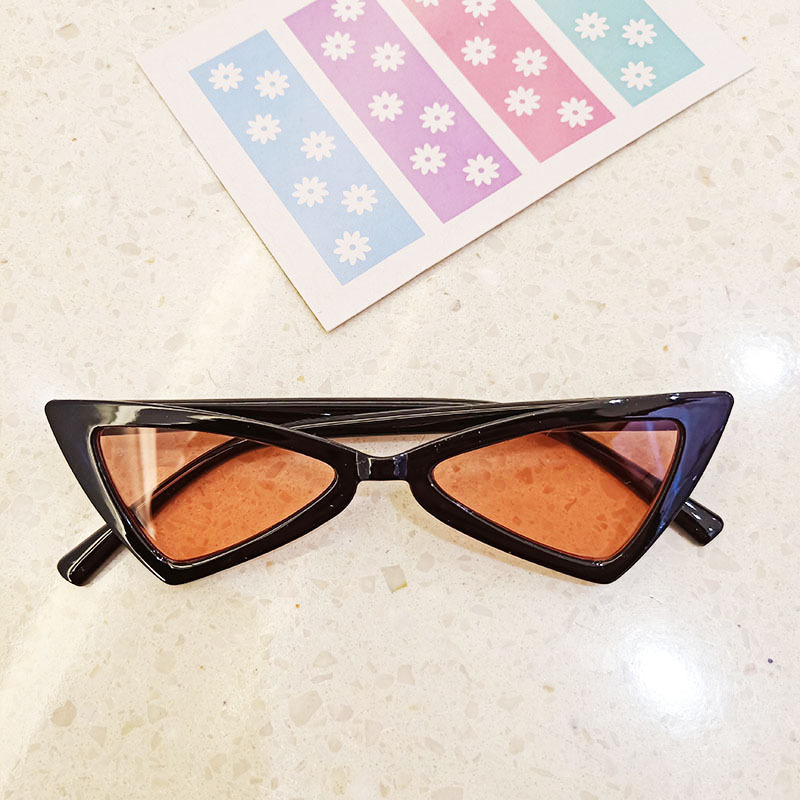 2021男孩女童复古原宿风三角形太阳眼镜 三角儿童太阳镜宝宝墨镜