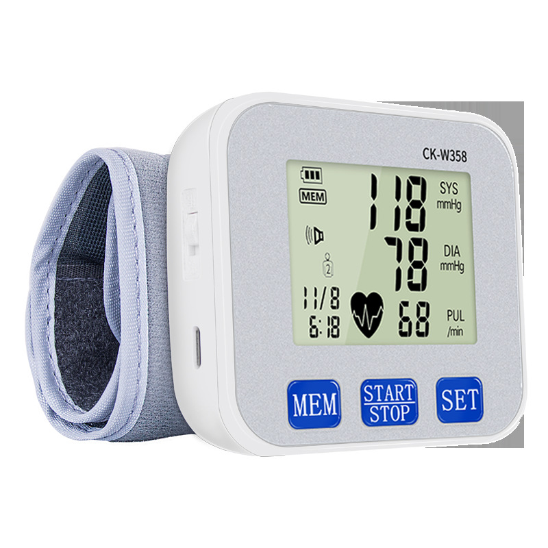 Exclusive for Cross-Border Automatic Household Electronic Sphygmomanometer Monitor Heart Rate Pulse Detector Blood Pressure Meter