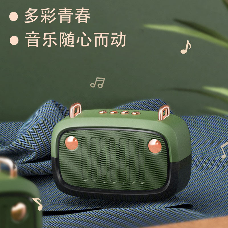 New Bs32d Creative Subwoofer Cartoon Portable Bluetooth Speaker Wireless Multi-Function Mini Bluetooth Speaker