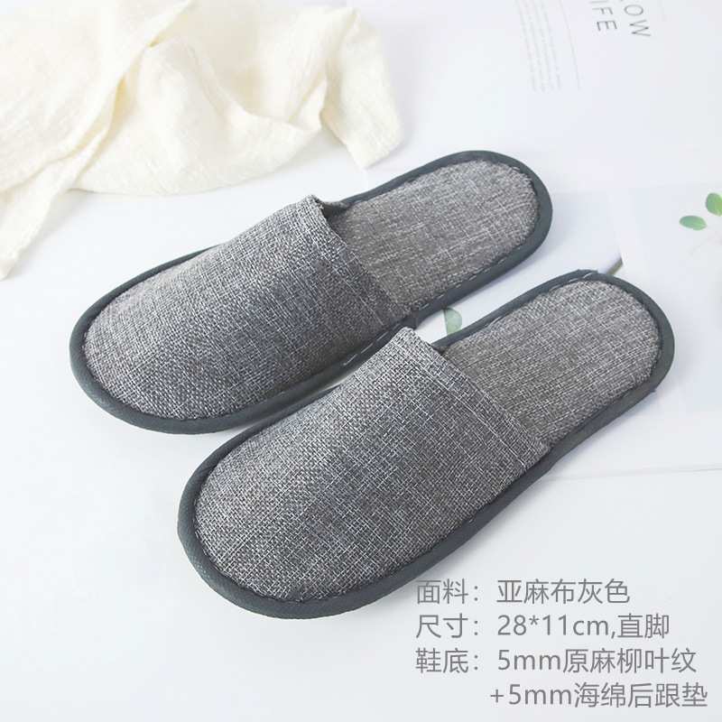 Wholesale Universal Disposable Slippers Breathable Cotton Linen Non-Slip Hotel Guest Room Disposable Slippers