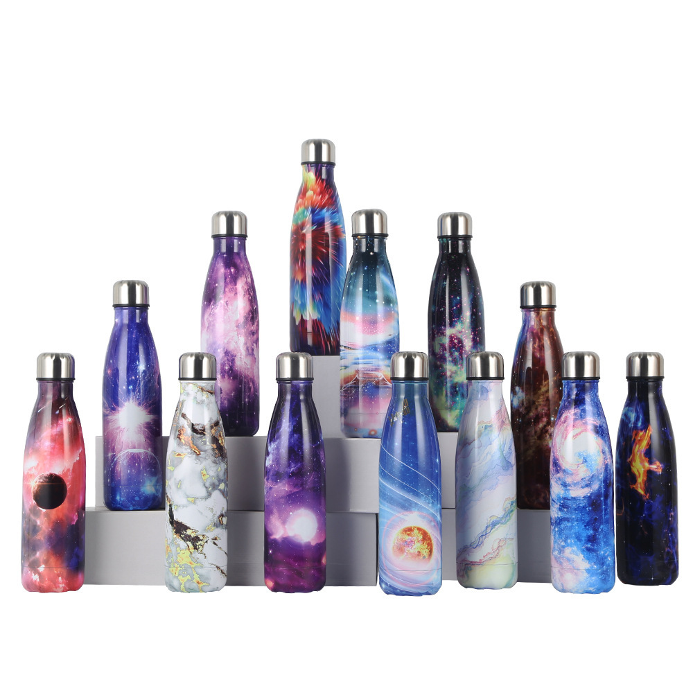 Cross-Border 304 Stainless Steel Double-Layer Vacuum Coke Bottle Portable Gift Vacuum Cup Car Outdoor Sports Bottle
