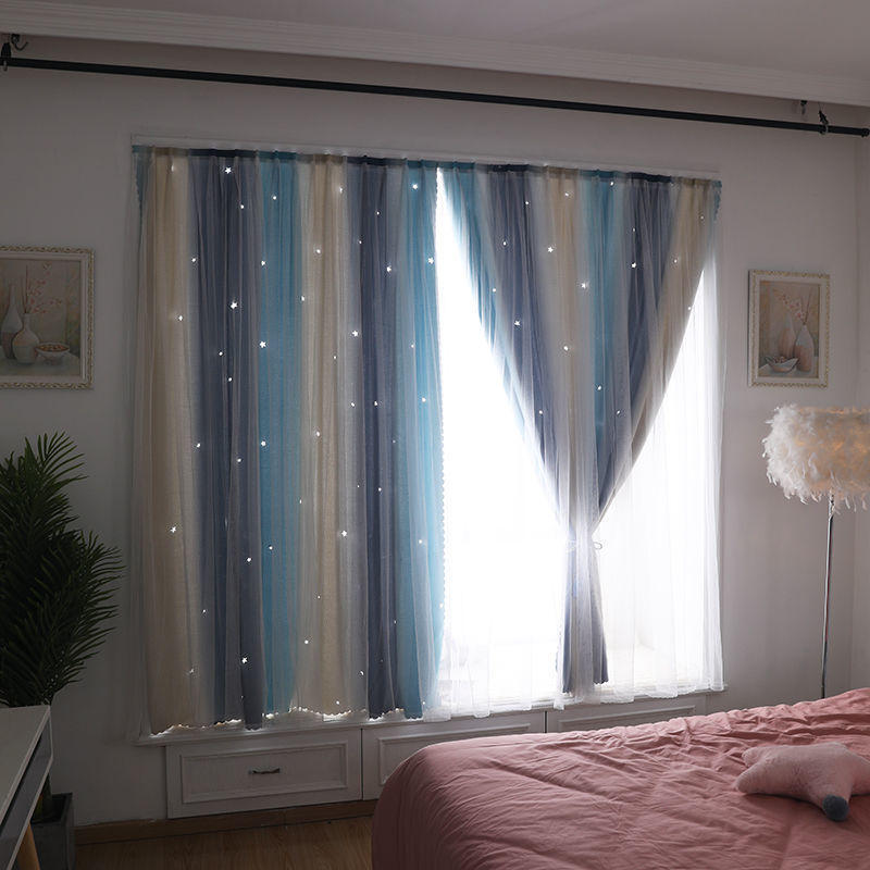 窗户隔音条网红款遮光布魔术粘贴式窗帘安装小窗户自粘房间免安装