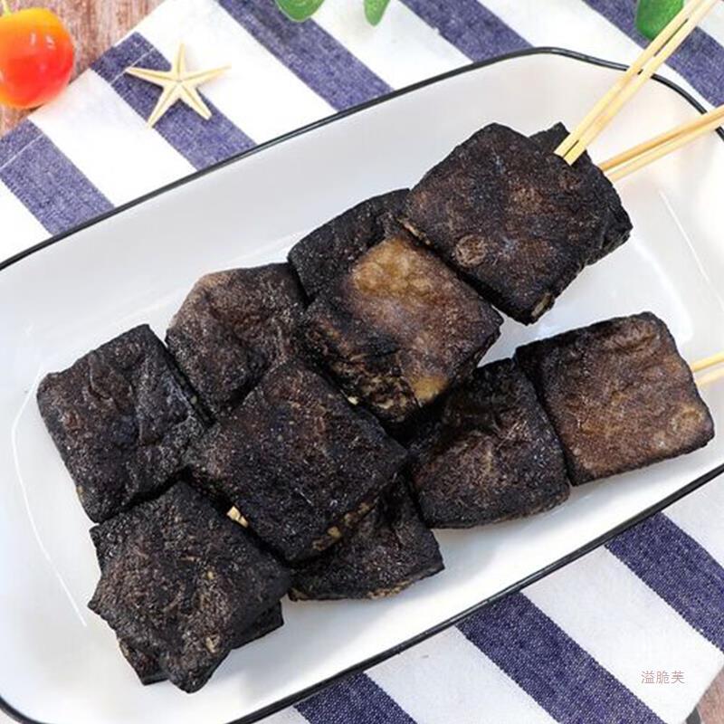 臭豆腐串半成品长沙臭豆腐湖南特产油炸铁板臭豆腐烧烤串20串