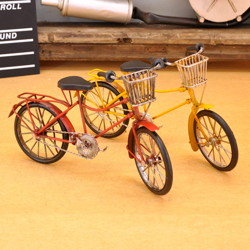 复古单车自行车模型摆件8090年代老物件装饰迷你小物件手工工艺品
