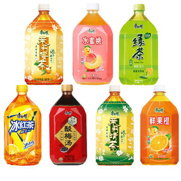 康师傅茶饮料1l*12瓶网红果味冰红茶酸梅汤茉莉清茶整箱团购批发
