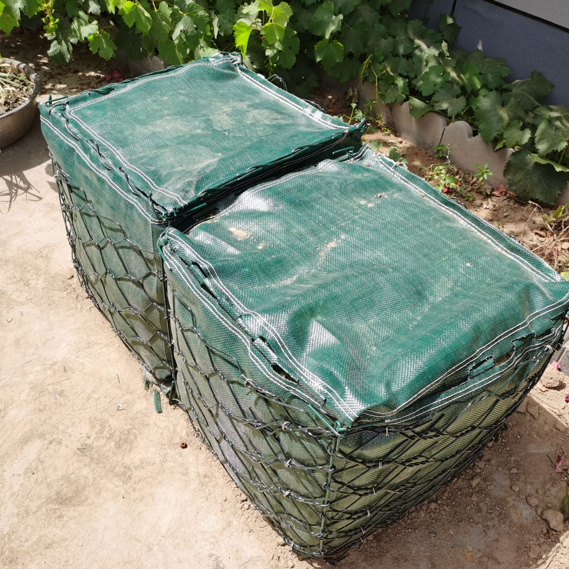 水利护坡生态袋石笼聚酯石笼袋土工固袋格拉威袋土砾模袋重力模袋