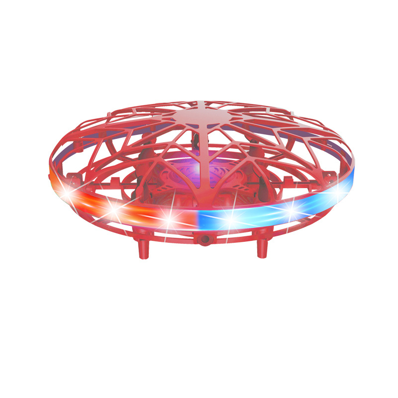 Cross-Border Children Interactive Ufo Toy Watch Remote Control Four-Axis Induction Vehicle Automatic Obstacle Avoidance Drone for Aerial Photography