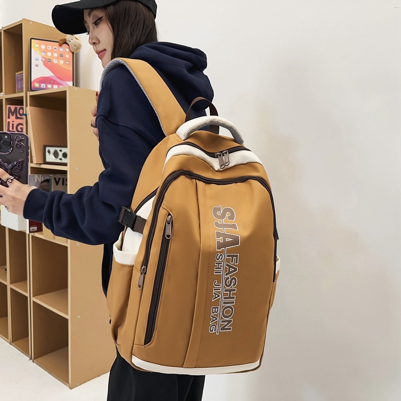 2024春夏新款大容量双肩包减负高中生书包初中女超轻大学生背包