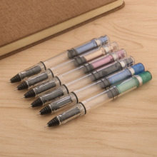 High Quality Piston Fountain Pen Type Gel Pen Transparent跨