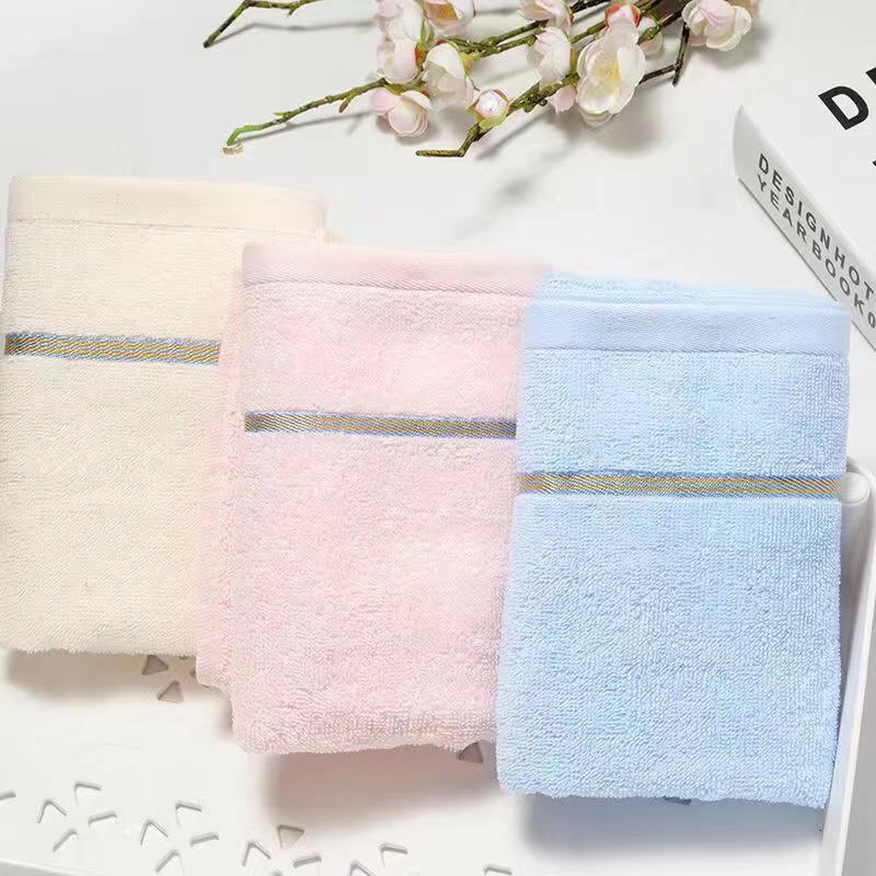 Towel Cotton Thick Soft Absorbent Gift Plain Towel Cotton Wholesale Daily Necessities Adult Face Towel Embroidery