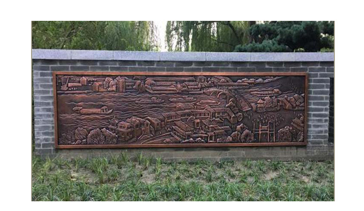 仿铜浮雕雕塑户外园林校园广场历史革命文化背景墙玻璃钢浮雕雕塑