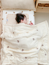 儿被子纯棉宝宝秋冬小棉被加厚盖被新生儿童空调被幼儿园豆豆被