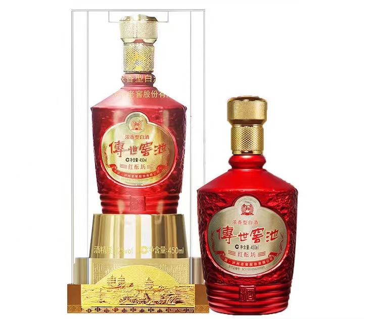 泸州酒厂家批发传世窖池42度浓香型白酒整箱450ml*6瓶泸州白酒