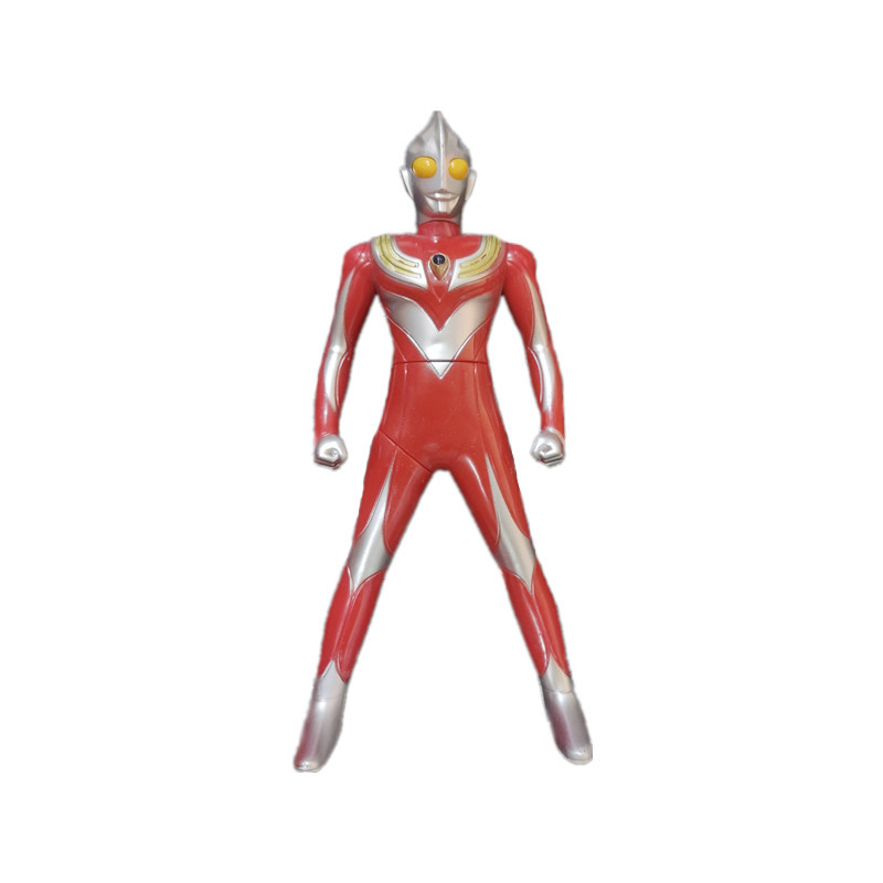 Avengers Hand-Made Cartoon Characters Children's Hand Pressure Rotating Toy Super Hero Ultraman Movable Model