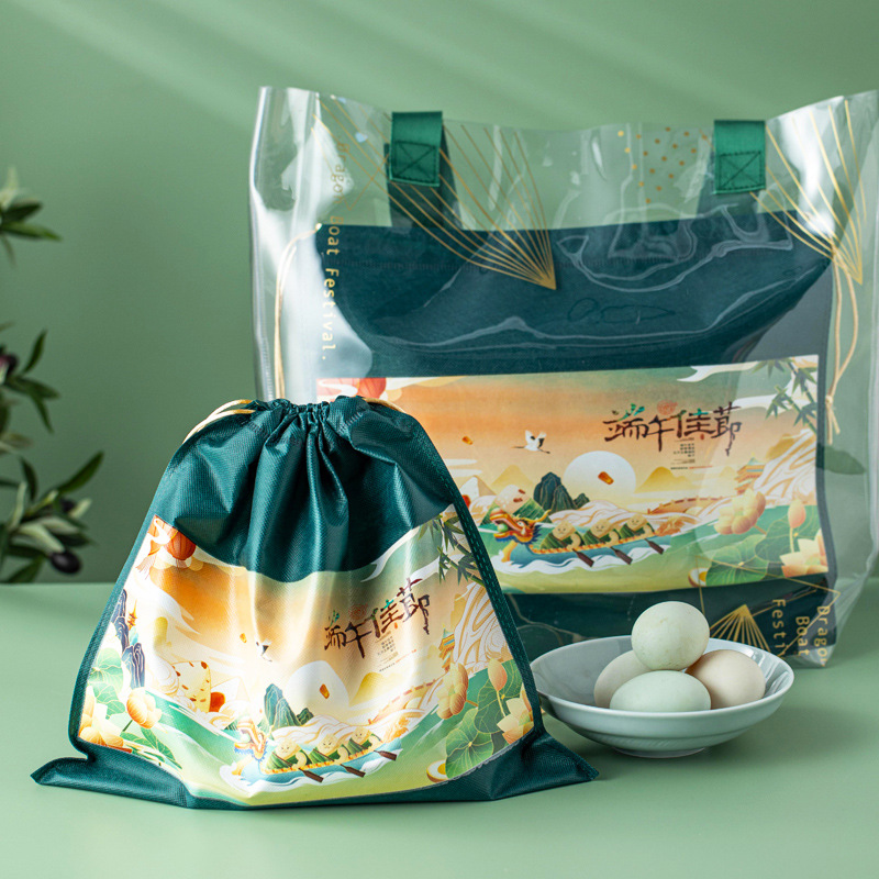 端午包装袋 粽子礼品袋包装pvc无纺布袋包装袋子手提袋