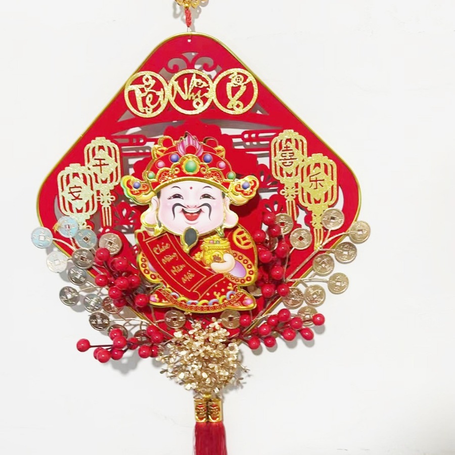 福字室内挂件一件起批节日装饰乔迁电视背景墙装饰中国结挂件福字