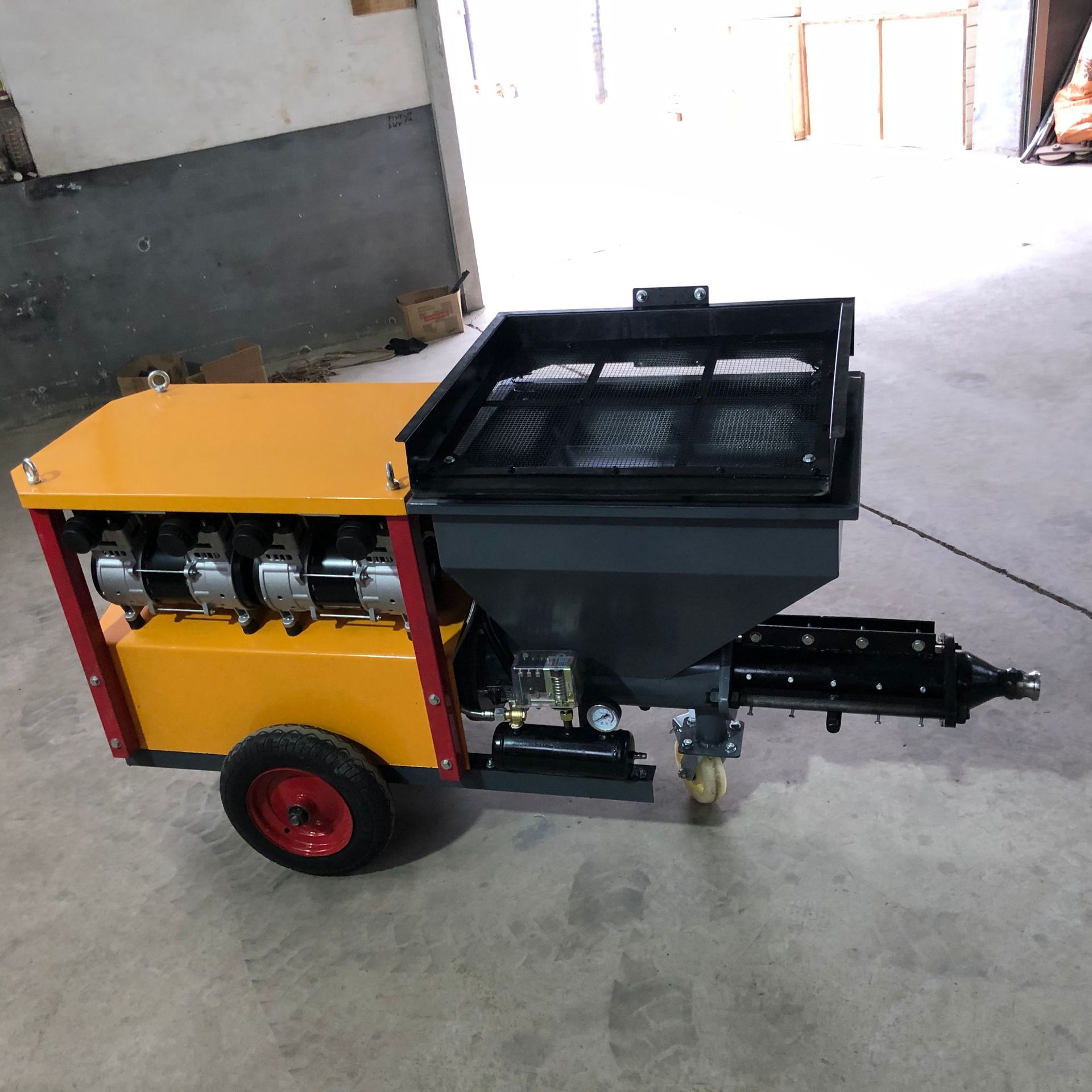 小型711砂浆喷涂机粉墙抹灰机腻子真石漆防火涂料711型护坡喷浆机