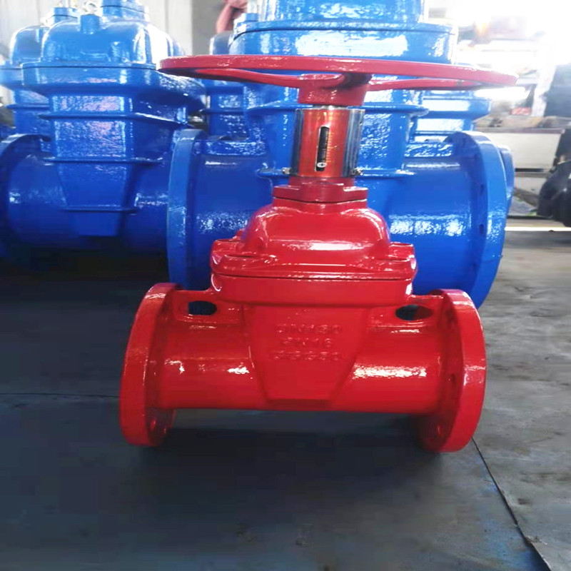 厂家现货 带刻度法兰闸阀带刻度数字显示软密封暗杆闸阀 铸铁批发