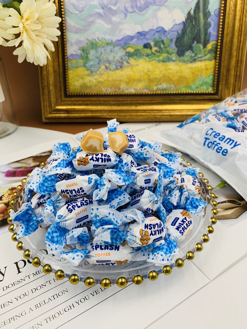 俄罗斯糖果喵心牛奶夹心奶糖 一袋2斤 婚庆喜糖一件代发批发-阿里巴巴