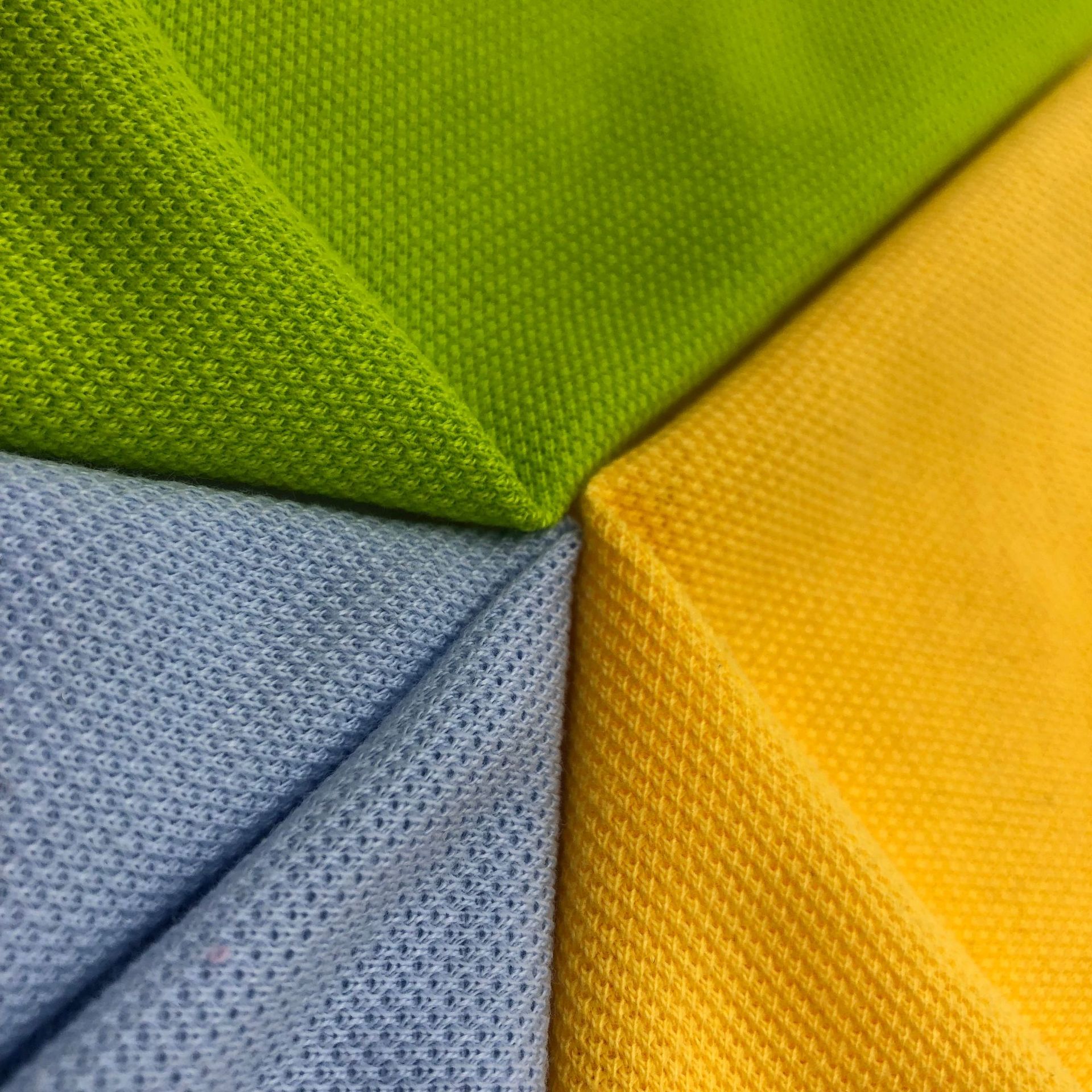 现货26s32s珠地 涤棉珠地鸟眼网眼布 夏季休闲衬衫polo衫面料