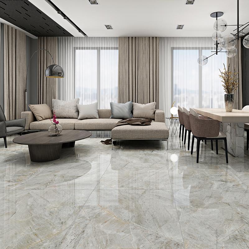 瓷砖地砖800x800特价客厅新款防滑耐磨简约灰色大理石地板砖80x80
