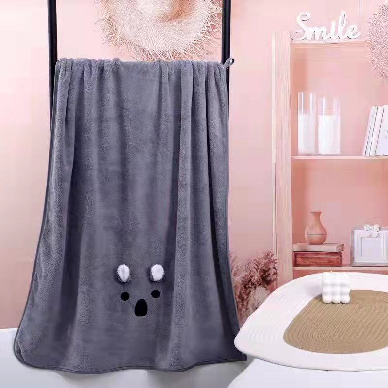 Rabbit Ears Bath Towel Cute Cartoon Koala Children's Towel Wedding Partner Gift in Stock Wholesale