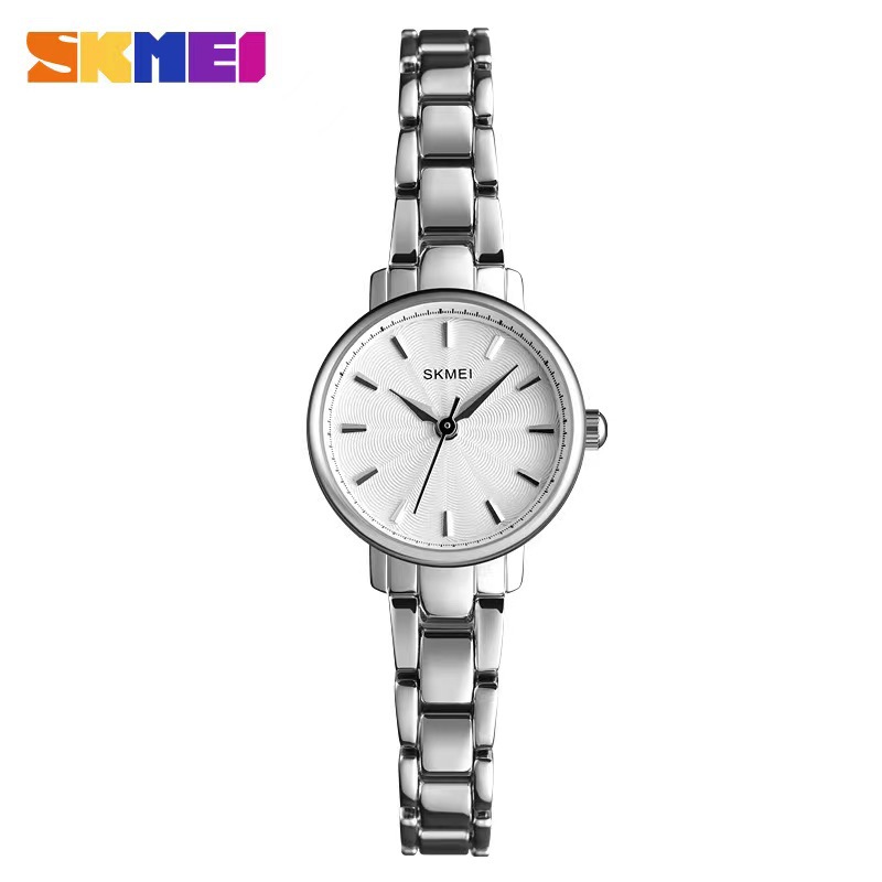 skmei wrist waterproof stainless steel women watches luxury
