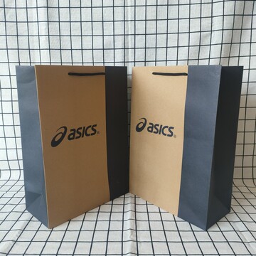 亚瑟士asics牛皮纸袋手提袋 鞋盒服装购物袋礼品袋潮牌纸袋子批发