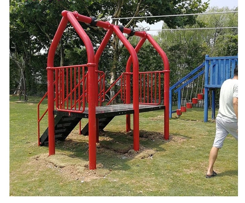 儿童溜索套装滑索手柄滑轮幼儿园钢丝绳索道横渡室内户外运输设备