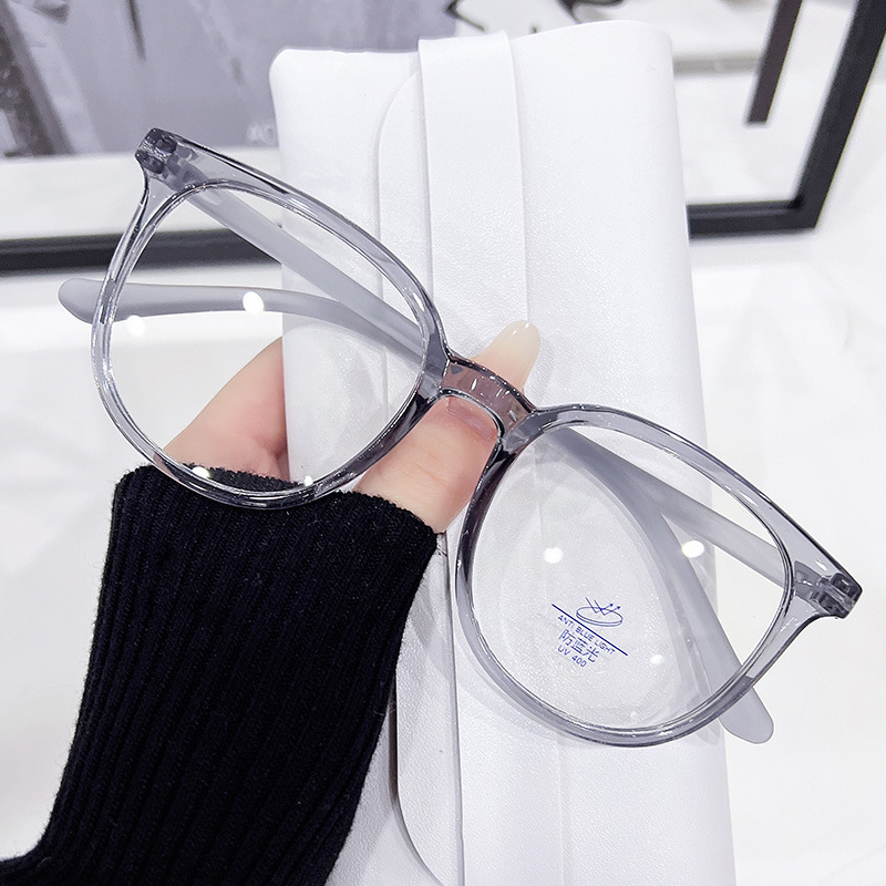 Anti-Blue Light Glasses Women's Myopia Plain Glasses Frame with Degrees Plain Glasses Frame Ultra Light Plain Glasses Popular