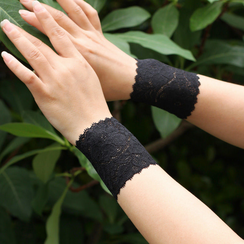 蕾丝护腕袖套手腕套防晒遮盖疤痕潮流女士假袖子配件薄款护肘手套