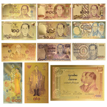 24K泰国整套金箔钱币 外贸纪念钞批发金箔收藏货币货源