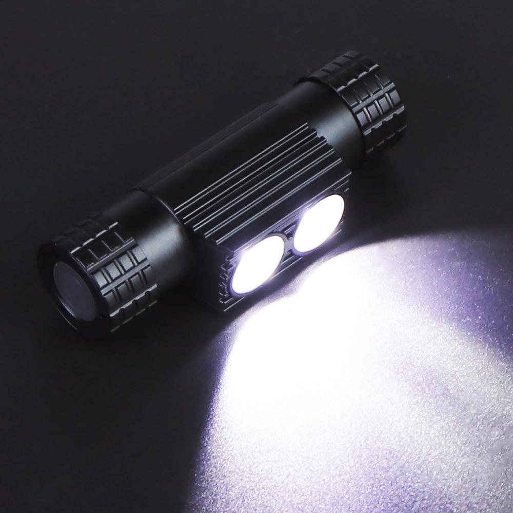 头灯 led灯强光照明户外骑行灯野营灯钓鱼灯铝合金带usb充电电筒