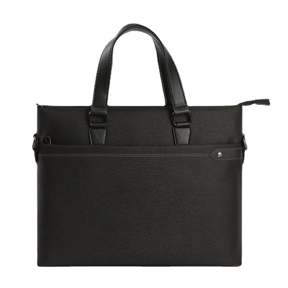 new zipper fashion commuter briefcase simple large capacity computer bag convenient travel work bag