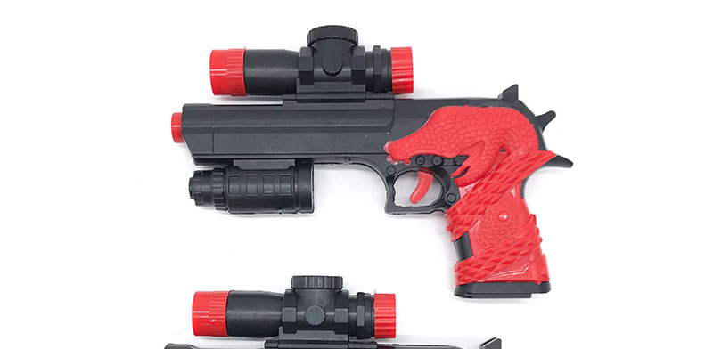 儿童玩具枪打皮弹枪 吃鸡游戏枪袋装吸盘小手枪礼品2元百货批发