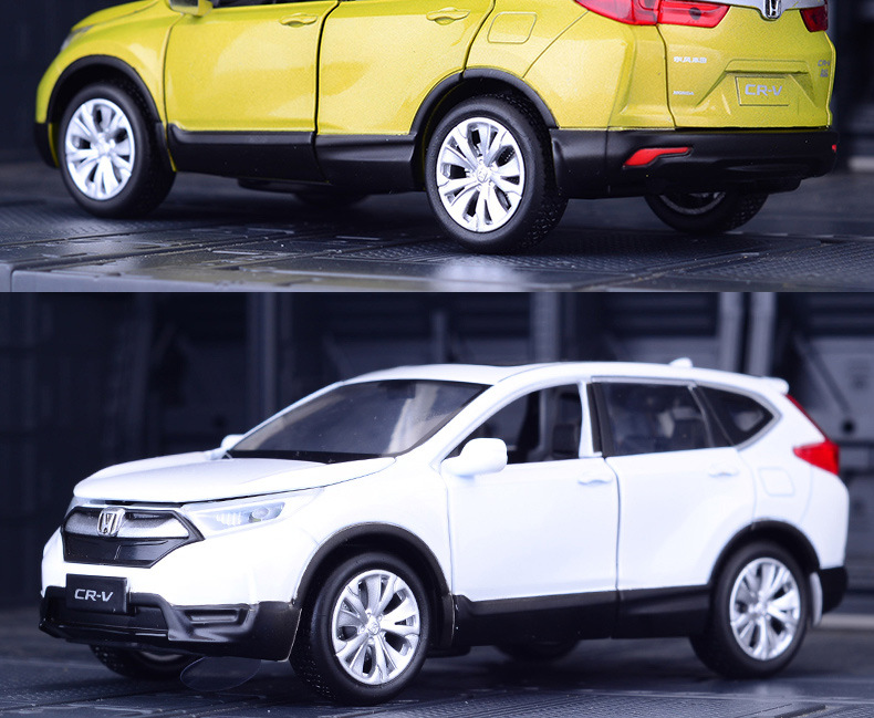 jk823508仿真本田crv合金车模汽车模型声光回力玩具车收藏送礼品
