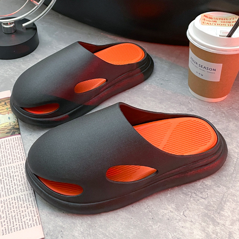 2023 Slip-on Slippers Women's Spring Fashion Personality Trend Outdoor Couple Casual Eva Mat Bag