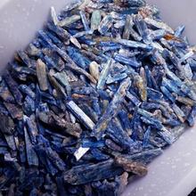 天然蓝晶石20-40mm长条原石 蓝晶片原料教学标本 蓝色水晶矿石