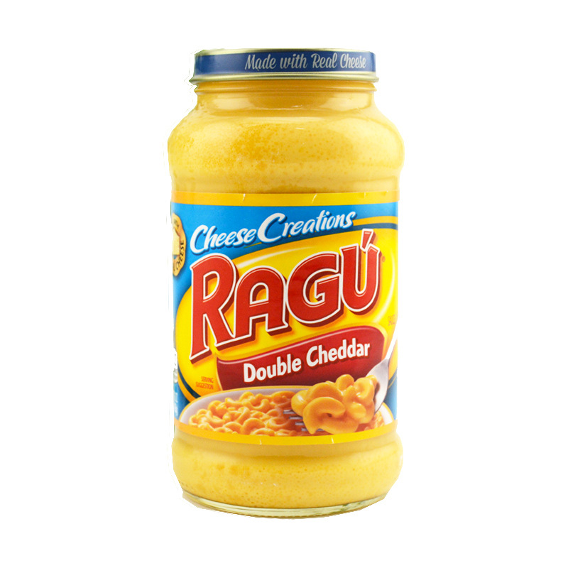 美国进口ragu芝士意粉面酱乐鲜双重车达奶酪酱芝士酱整箱12瓶