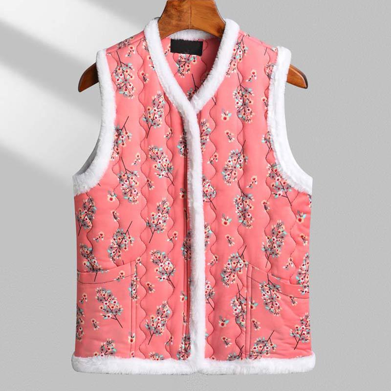 Wholesale Autumn and Winter Camel Cotton Top Also Ladies' Vest Cotton Waistcoat Thick Warm Fashion Student Chinese Vest