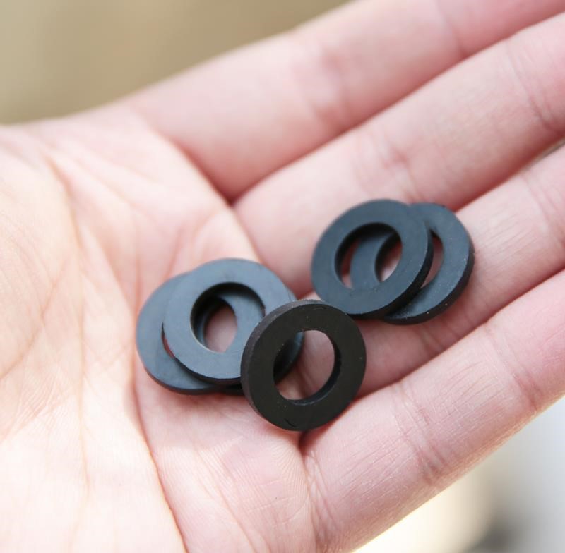 黑胶圈橡胶垫片水表密封圈平垫活接热水器水管接头垫圈4分6分1寸