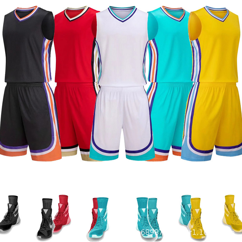 儿童篮球服套装男女小学生篮球服装比赛训练队服球衣背心印字印号