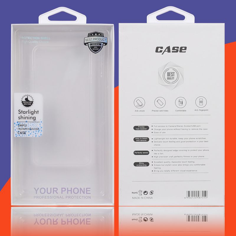 高档适用苹果手机壳硬纸盒包装高端镶钻三星华为通用手机套盒子
